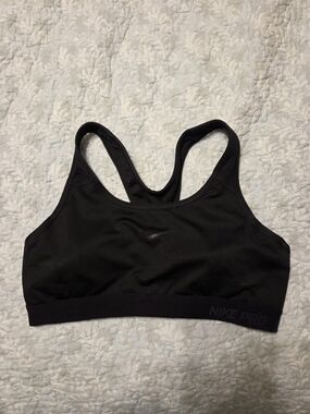 Nike Pro Black Racerback Sports Bra Size M